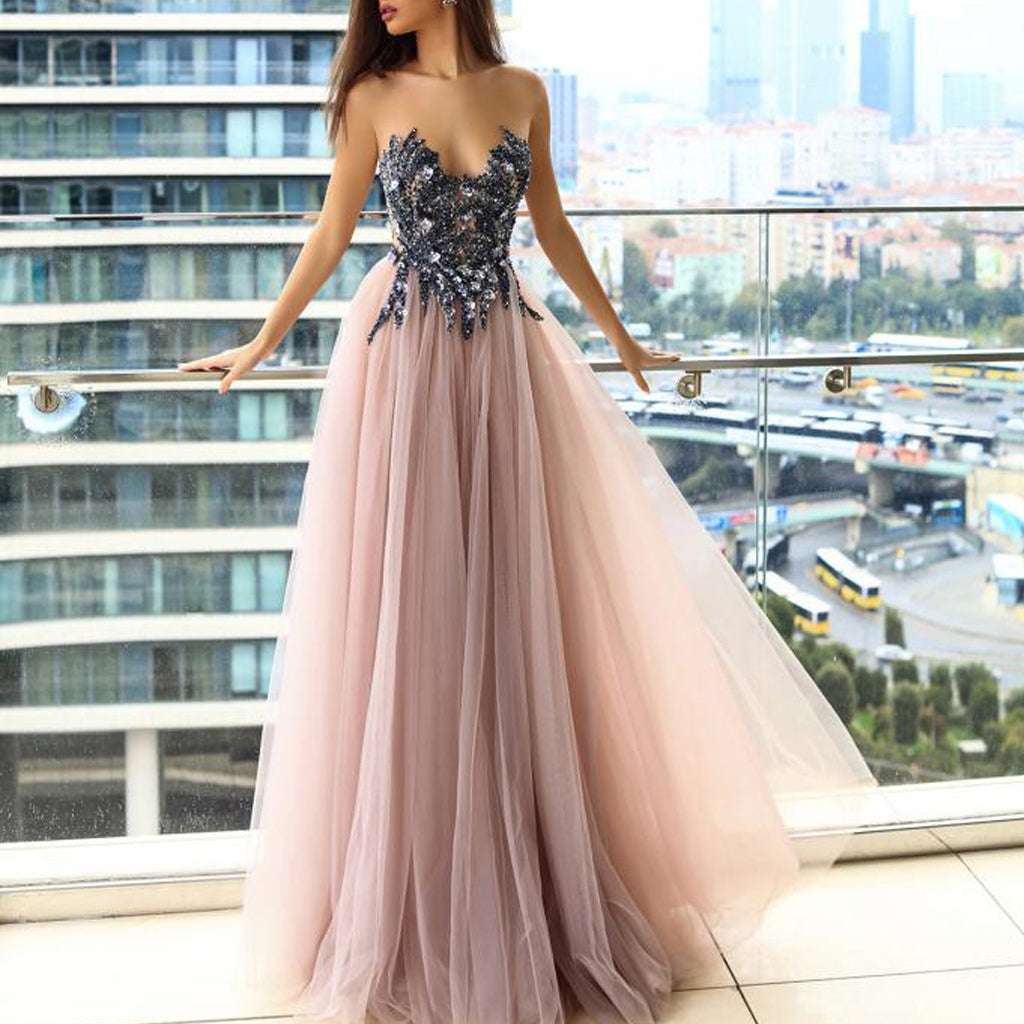 RSM66991D Evening Ball Gowns For Women Plus Size Shiny Sequin Luxurious Evening  Gowns For Women Elegant платье вечернеее 2021 - wedding dress |